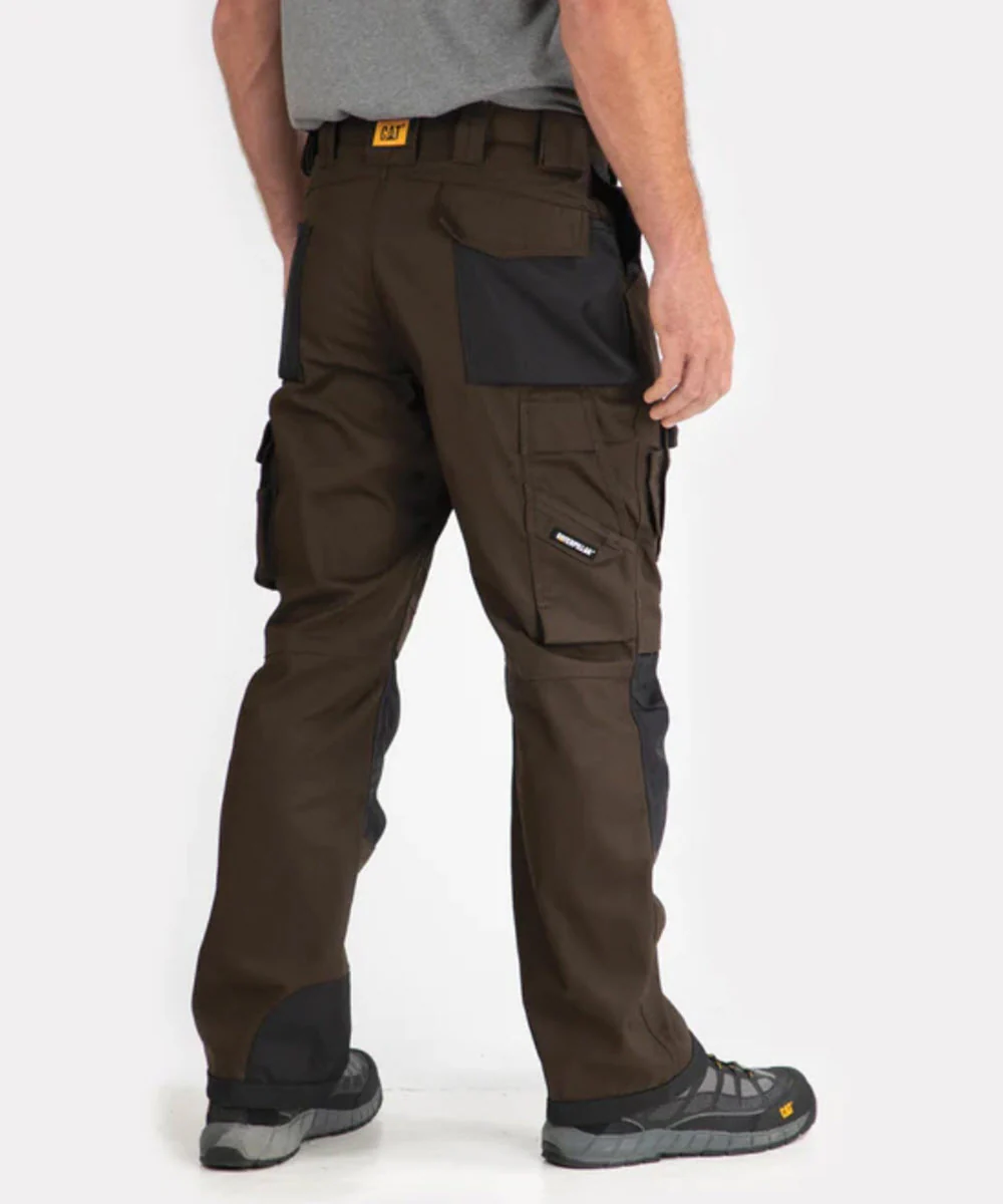 Caterpillar Trademark Trousers (with holster pockets) - Dark Earth - Image 3