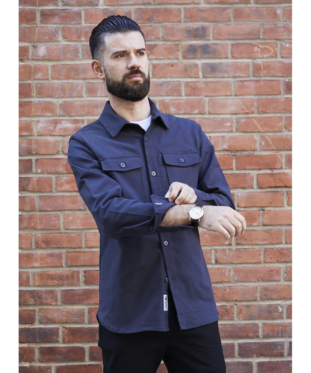 Dave's New York Everyday Canvas Long Sleeve Shirt - Black - Image 3