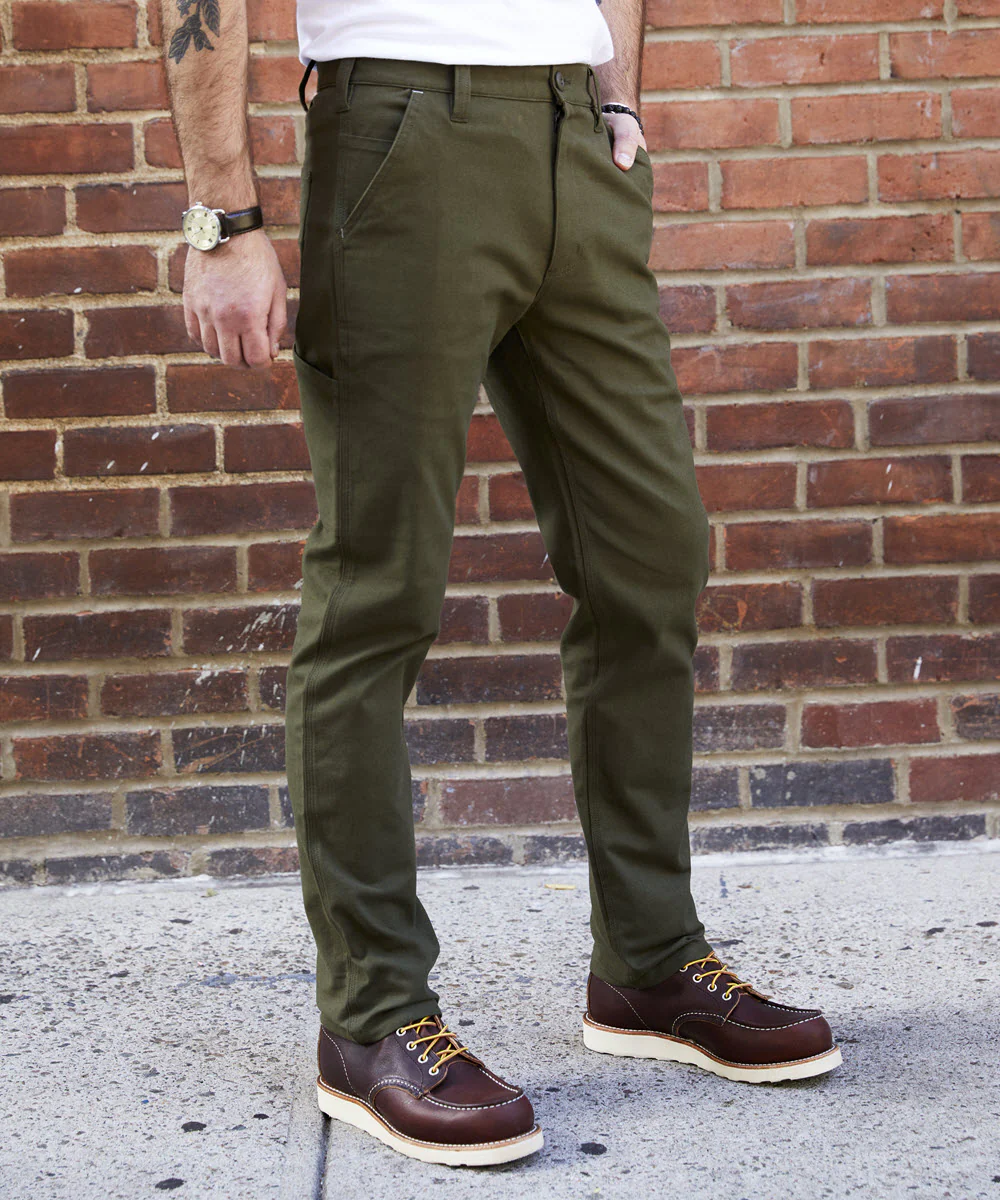 Dave's New York Everyday Canvas Pants - Olive - Image 2