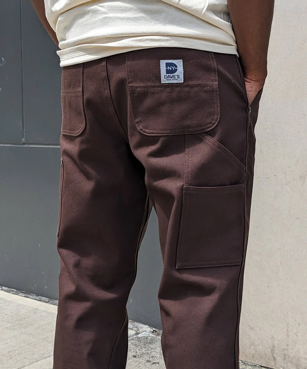 Dave's New York Foundation Pant (Double Front) - Dark Brown - Image 2