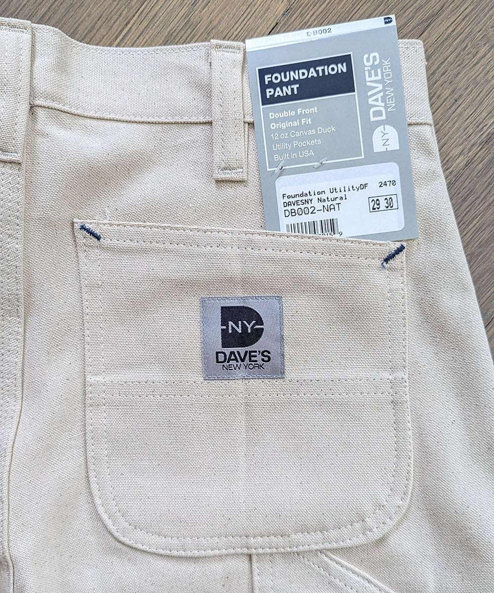 Dave's New York Foundation Pant (Double Front) - Natural - Image 4
