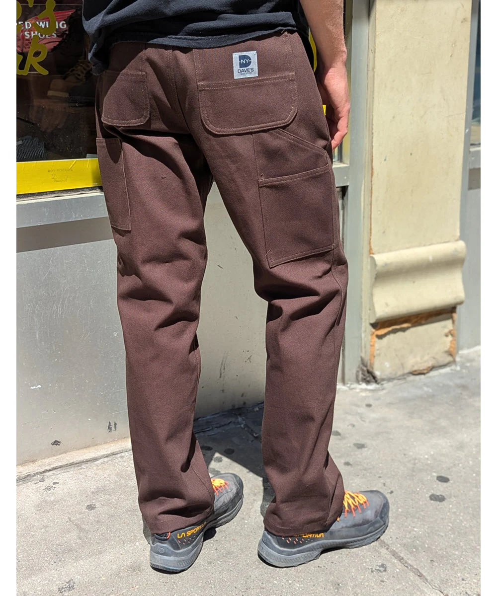 Dave's New York Foundation Pant (Single Front) - Dark Brown - Image 3