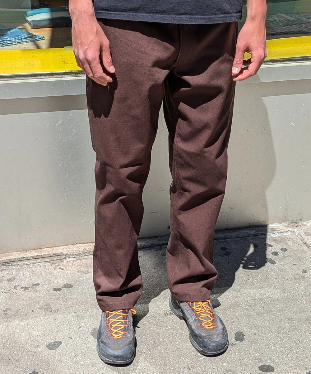 Dave's New York Foundation Pant (Single Front) - Dark Brown - Image 4