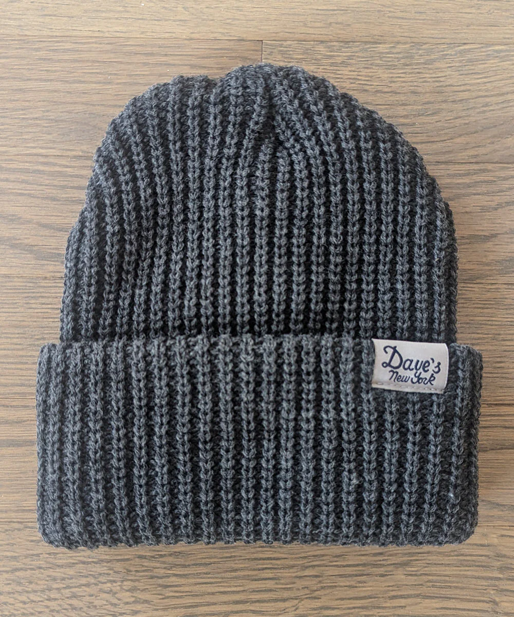 Dave's New York Lumberjack Beanie - Charcoal Heather