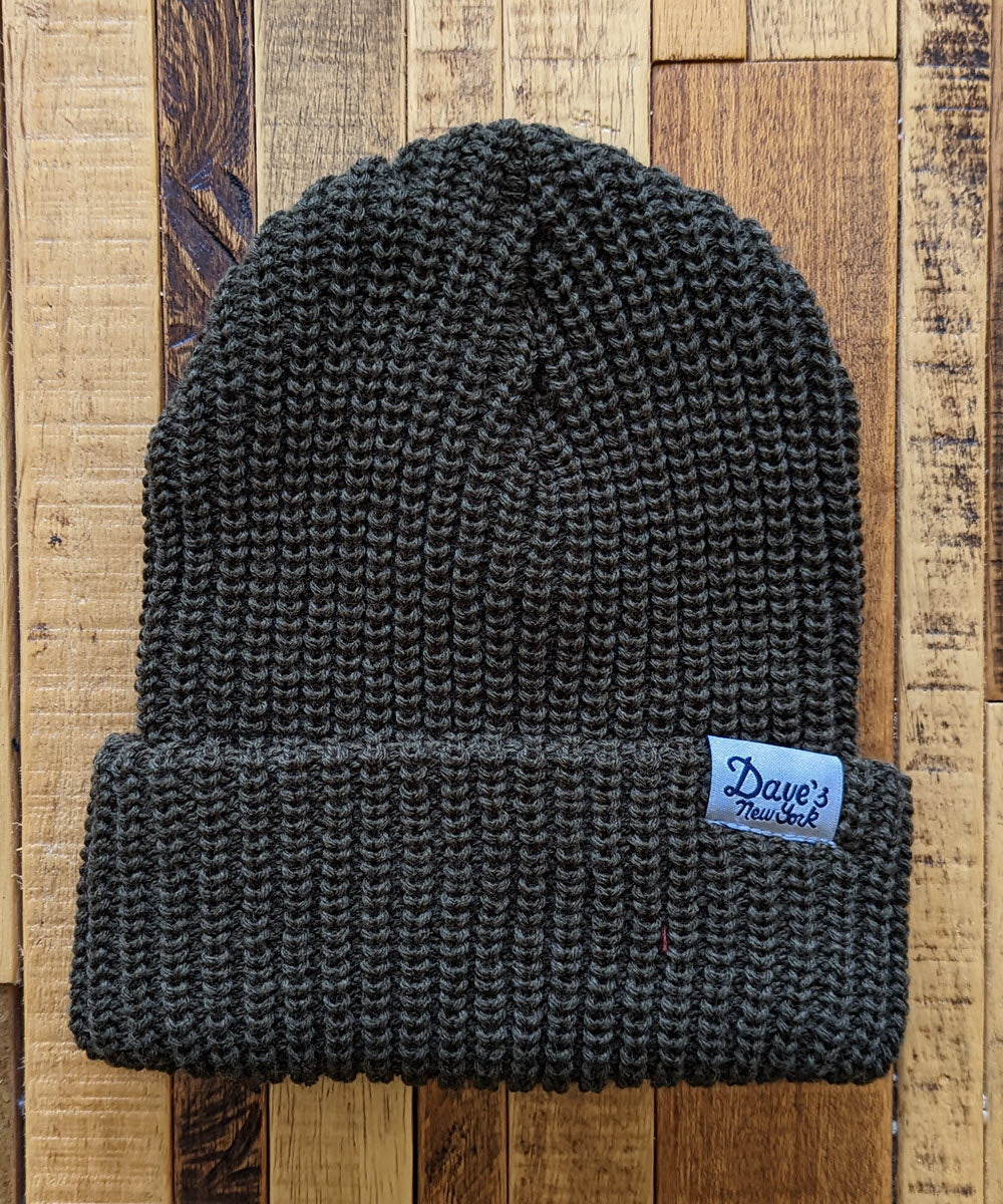 Dave's New York Lumberjack Beanie - Olive Drab