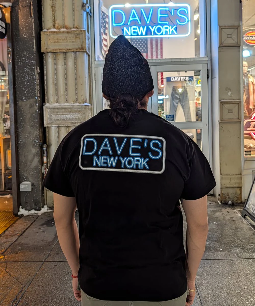 Dave's New York Neon Short Sleeve T-shirt - Black - Image 2
