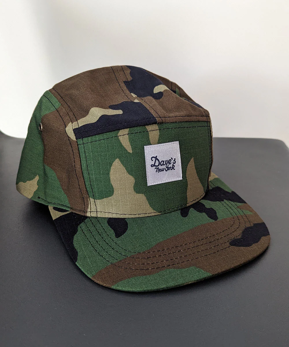 Dave's New York Vintage Logo 5-Panel Cap - Camo