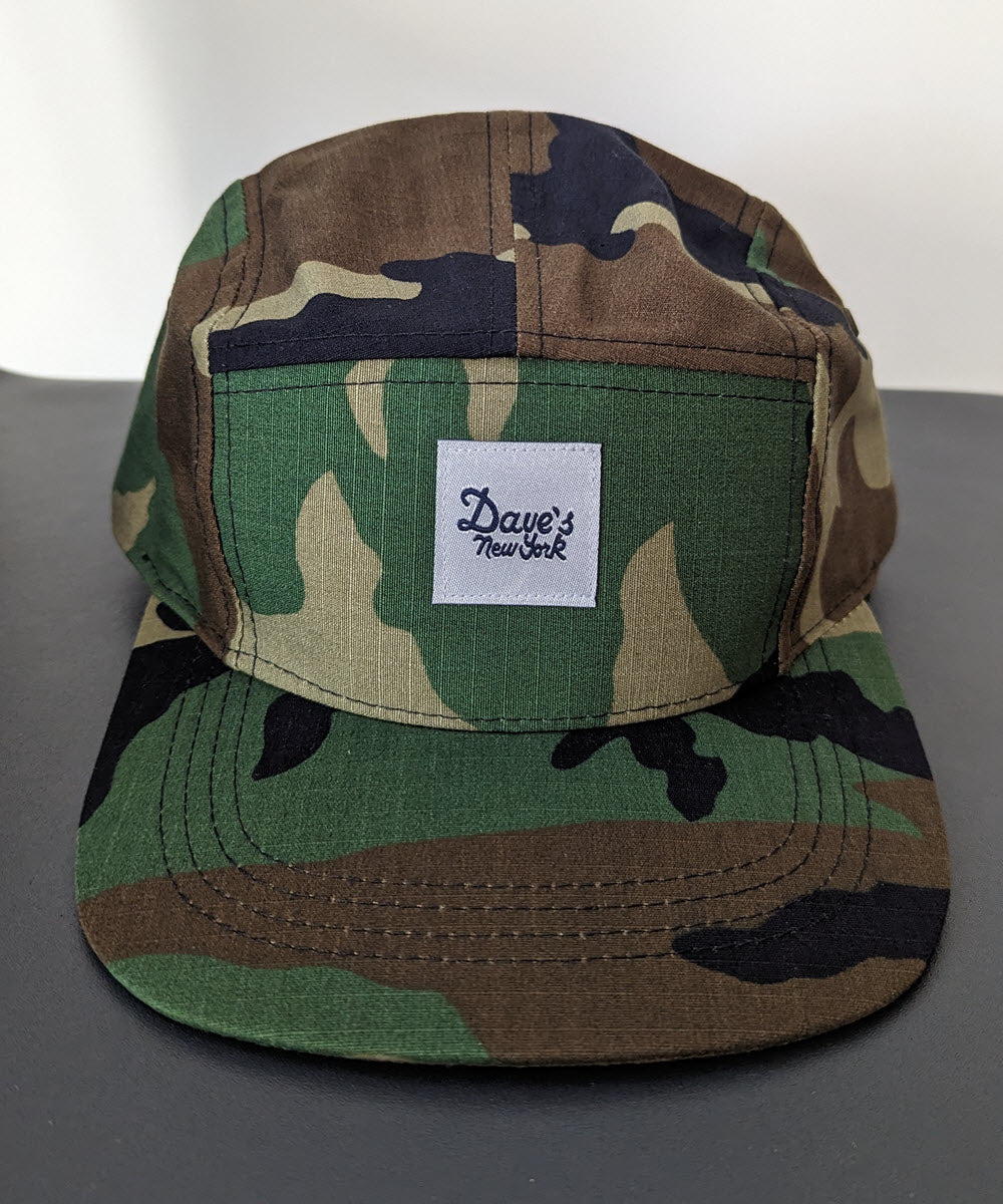 Dave's New York Vintage Logo 5-Panel Cap - Camo - Image 2