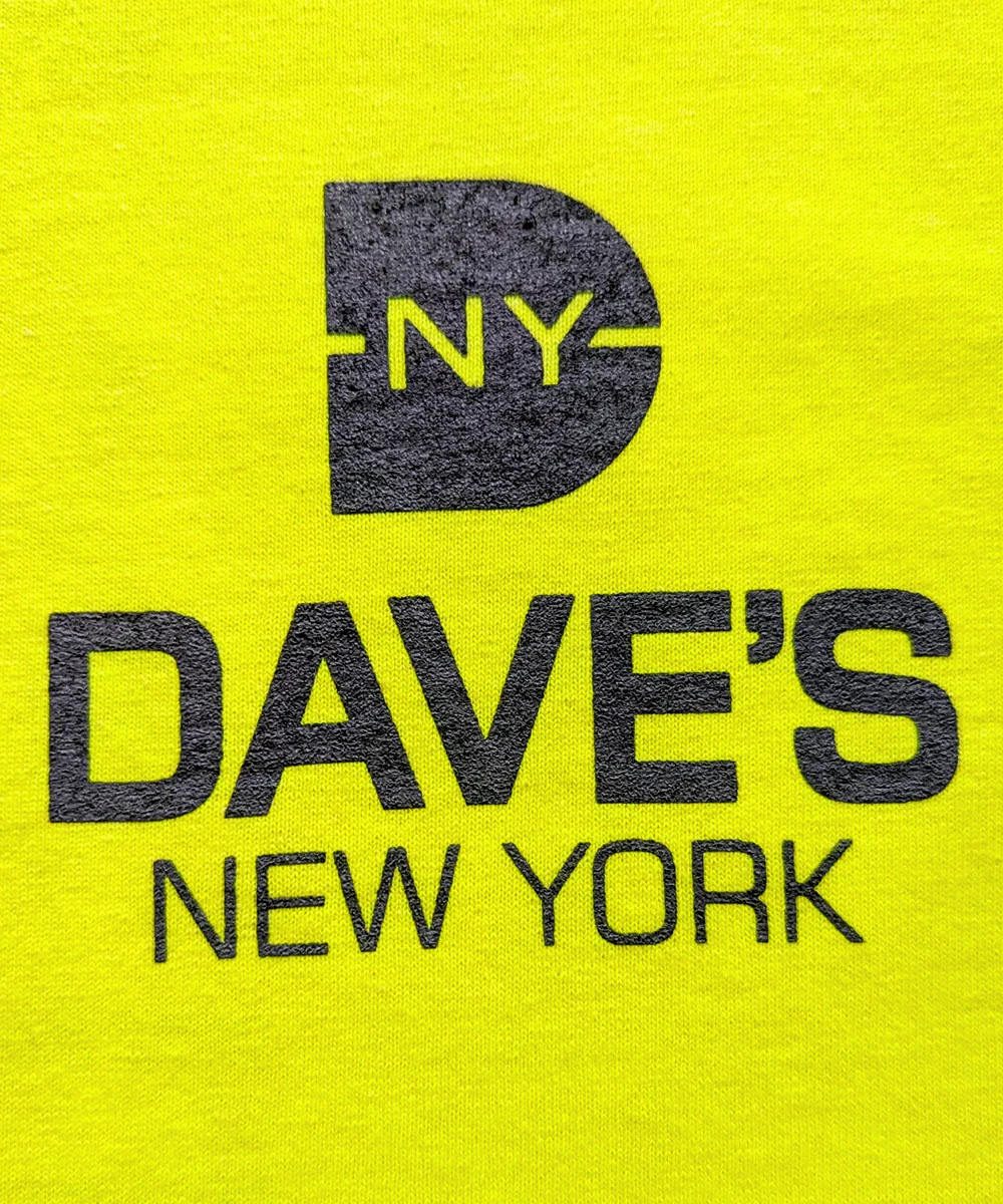 Dave's New York 'Work Hard Every Day' T-shirt - Bright Lime - Image 3