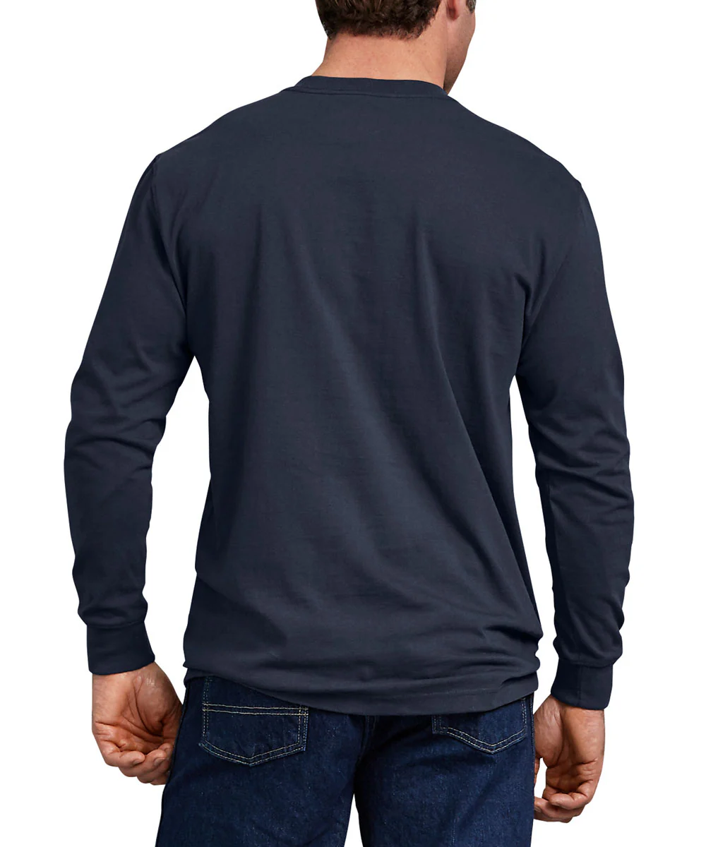 Dickies Heavyweight Long Sleeve Pocket T-shirt - Dark Navy - Image 2
