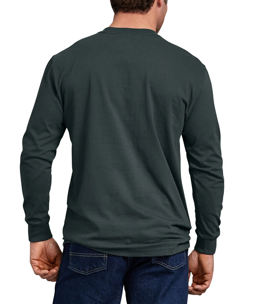 Dickies Heavyweight Long Sleeve Pocket T-shirt - Hunter Green - Image 2