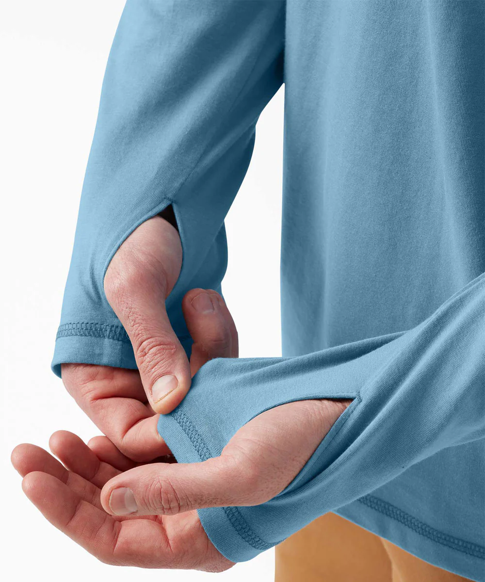 Dickies Cooling Performance Long Sleeve Sun Shirt - Dusty Blue - Image 5