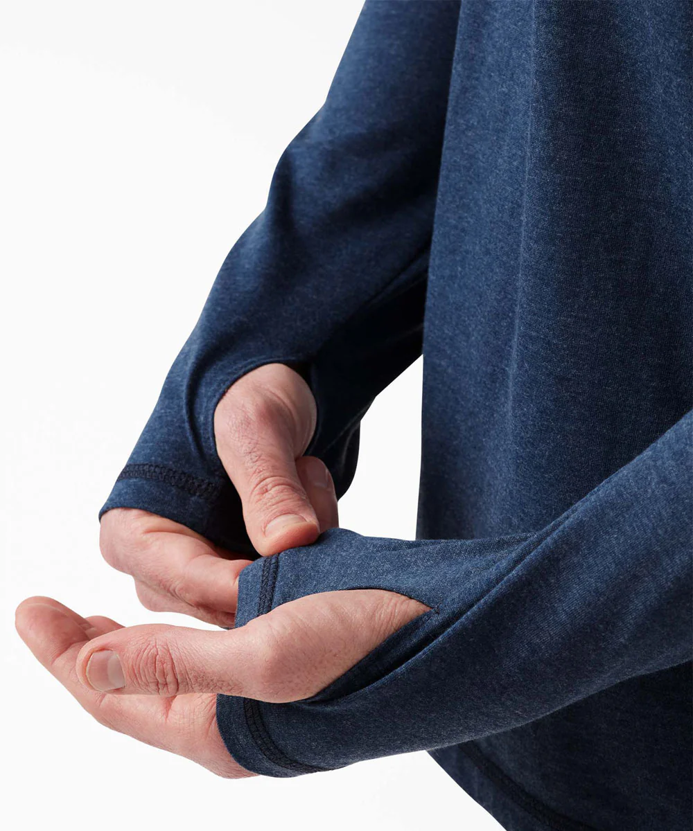 Dickies Cooling Performance Long Sleeve Sun Shirt - Dark Navy Heather - Image 5