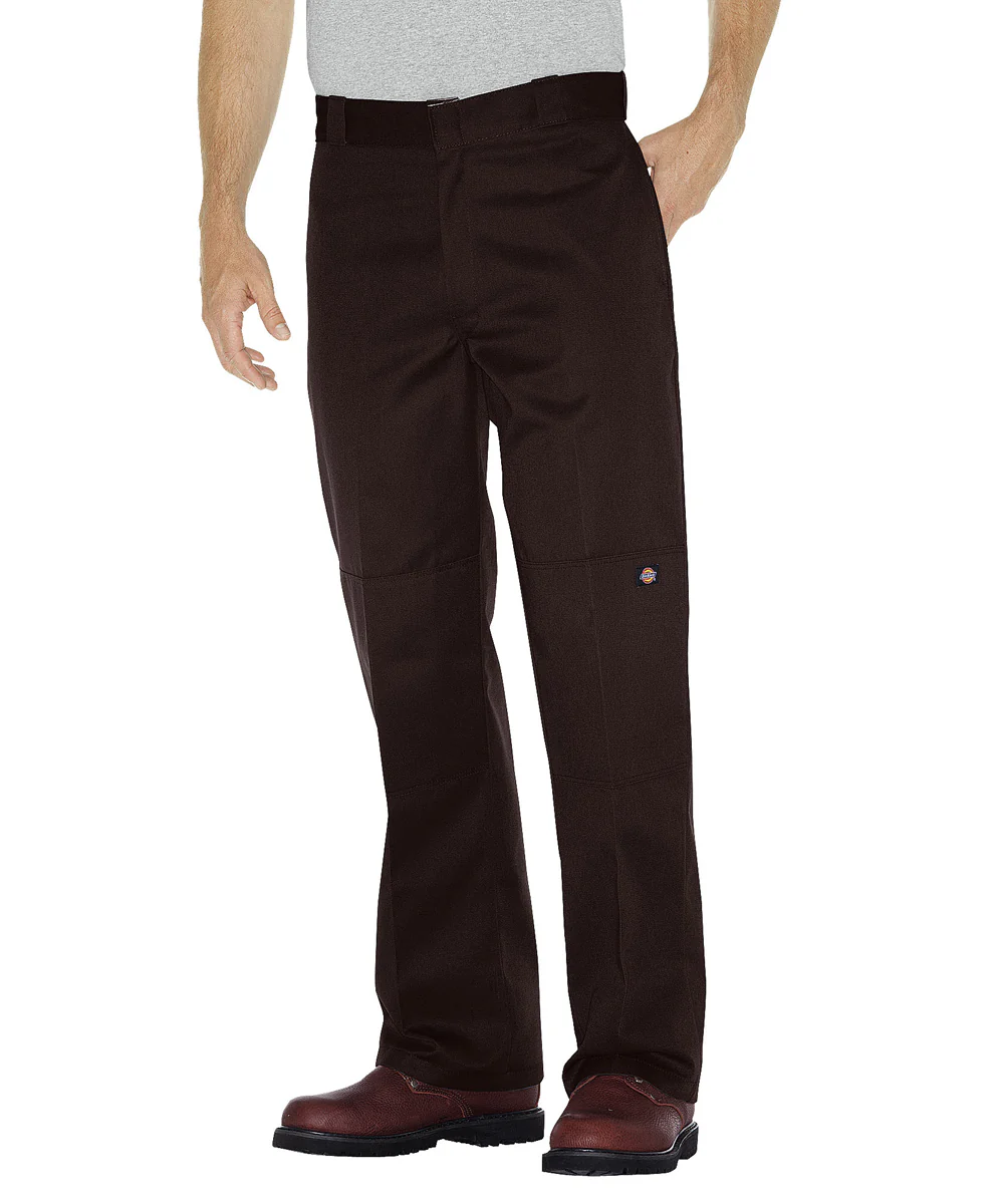 Dickies Loose Fit Double Knee Pants - Dark Brown