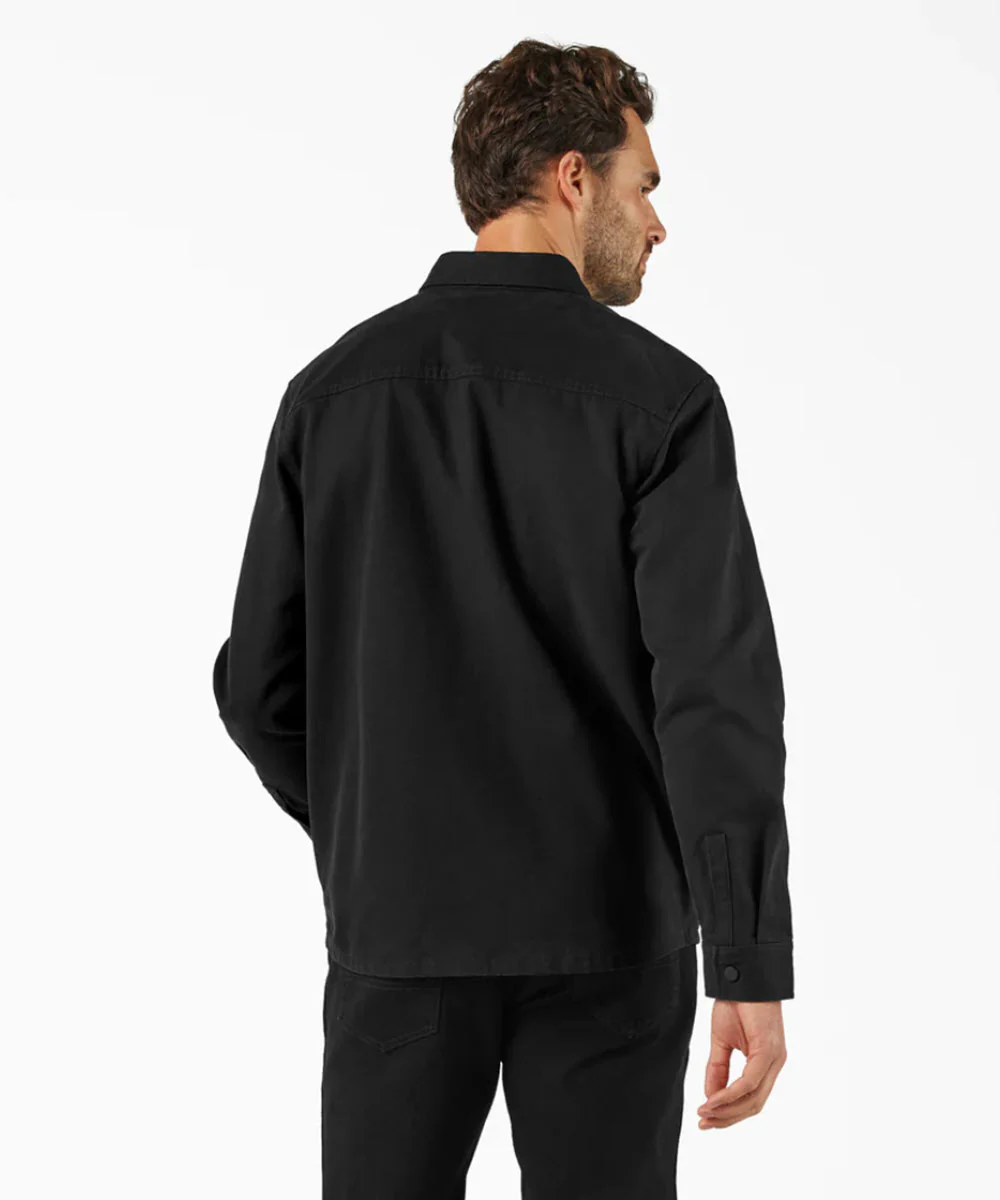 Dickies Men's Canvas Duck Shirt Jacket - Black - Image 2