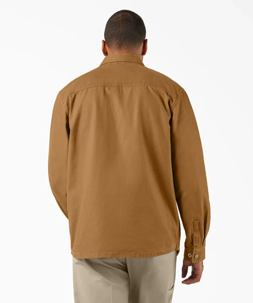 Dickies Men's Canvas Duck Shirt Jacket - Brown Duck - Image 2