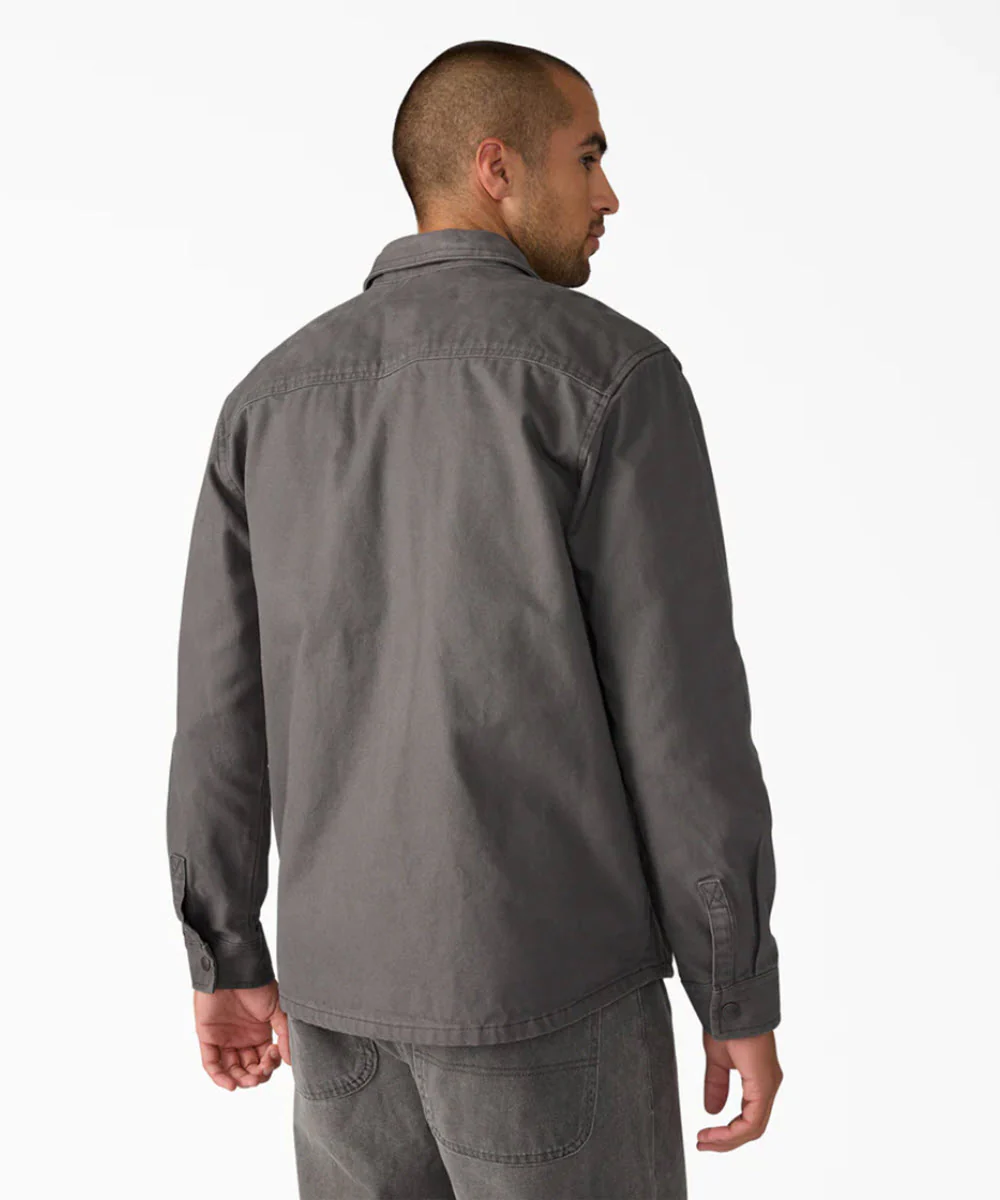 Dickies Men's Canvas Duck Shirt Jacket - Slate Grey - Image 2