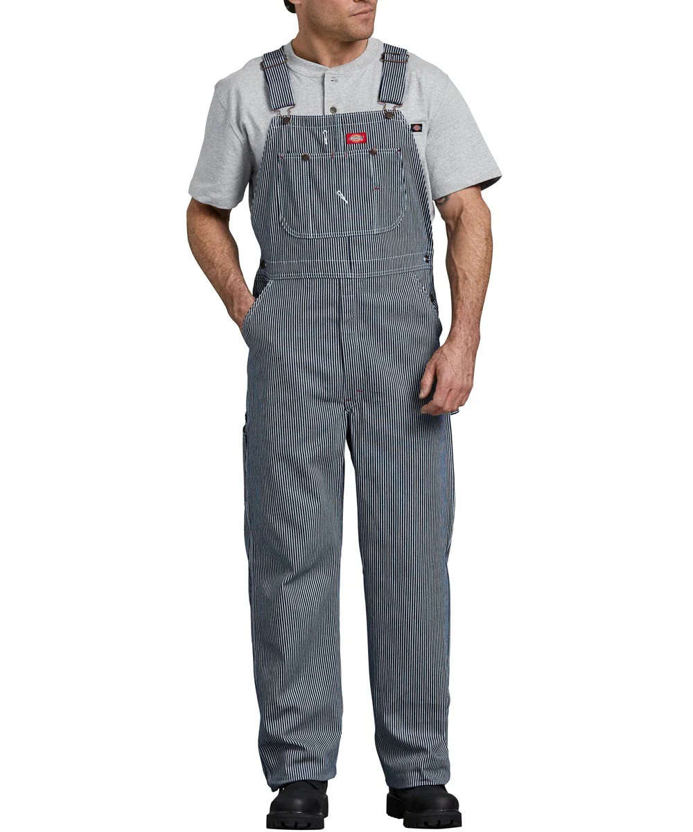 Dickies Men's Bib Overalls - Hickory Stripe