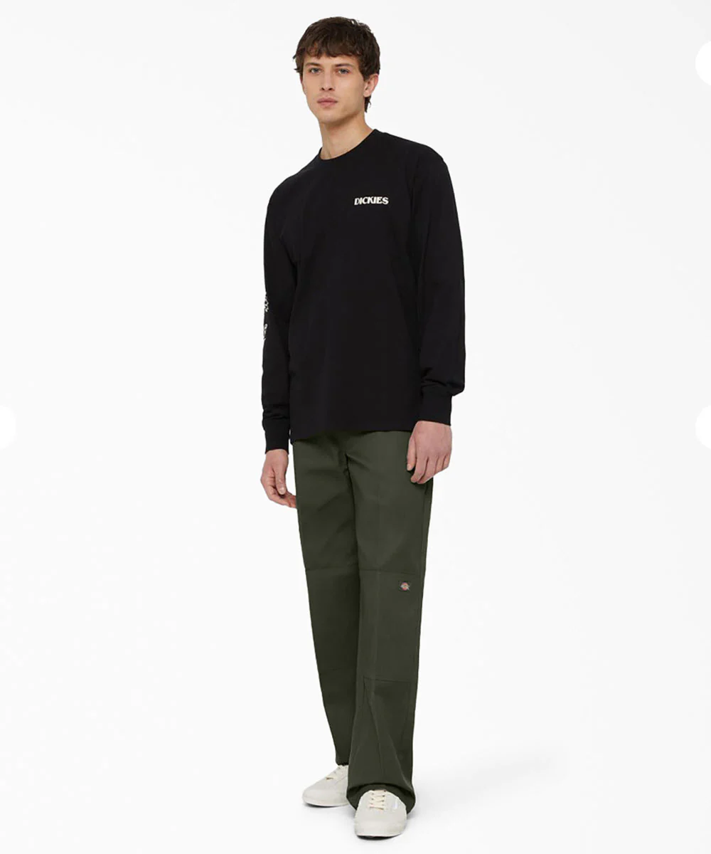 Dickies Men's Loose FIt Double Knee Work Pants - Olive Green - Image 3