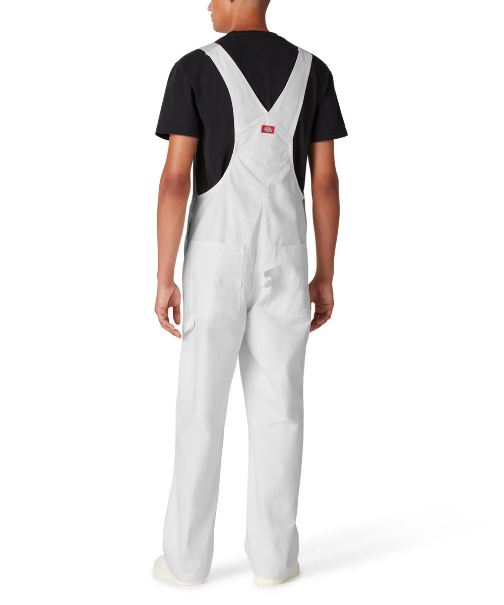 Dickies Men's White Painter's Bib Overalls - White - Image 3