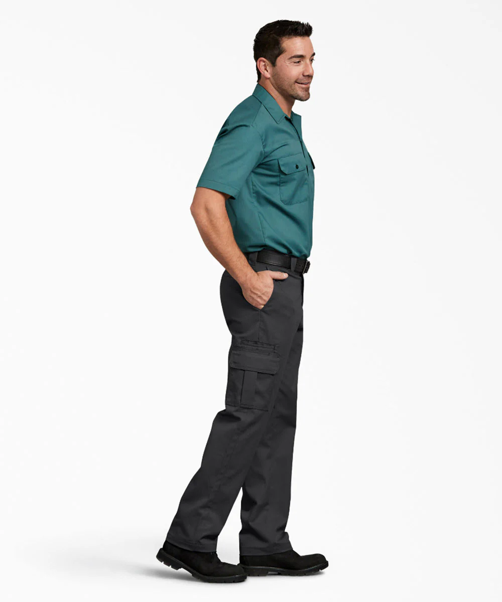 Dickies Men's Regular Fit Twill Cargo Pants - Charcoal - Image 3