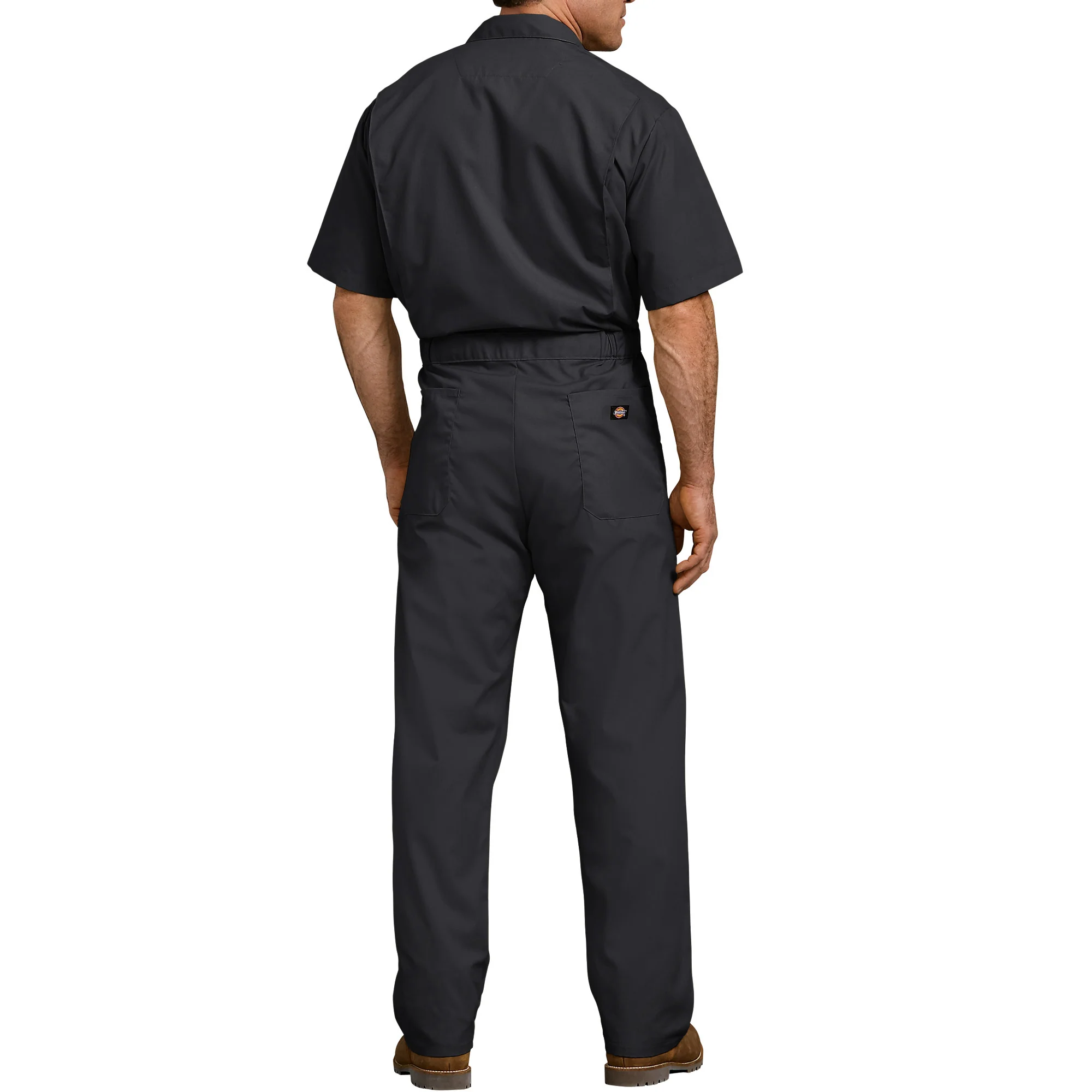 Dickies Men's Short Sleeve Coverall - Black - Image 2