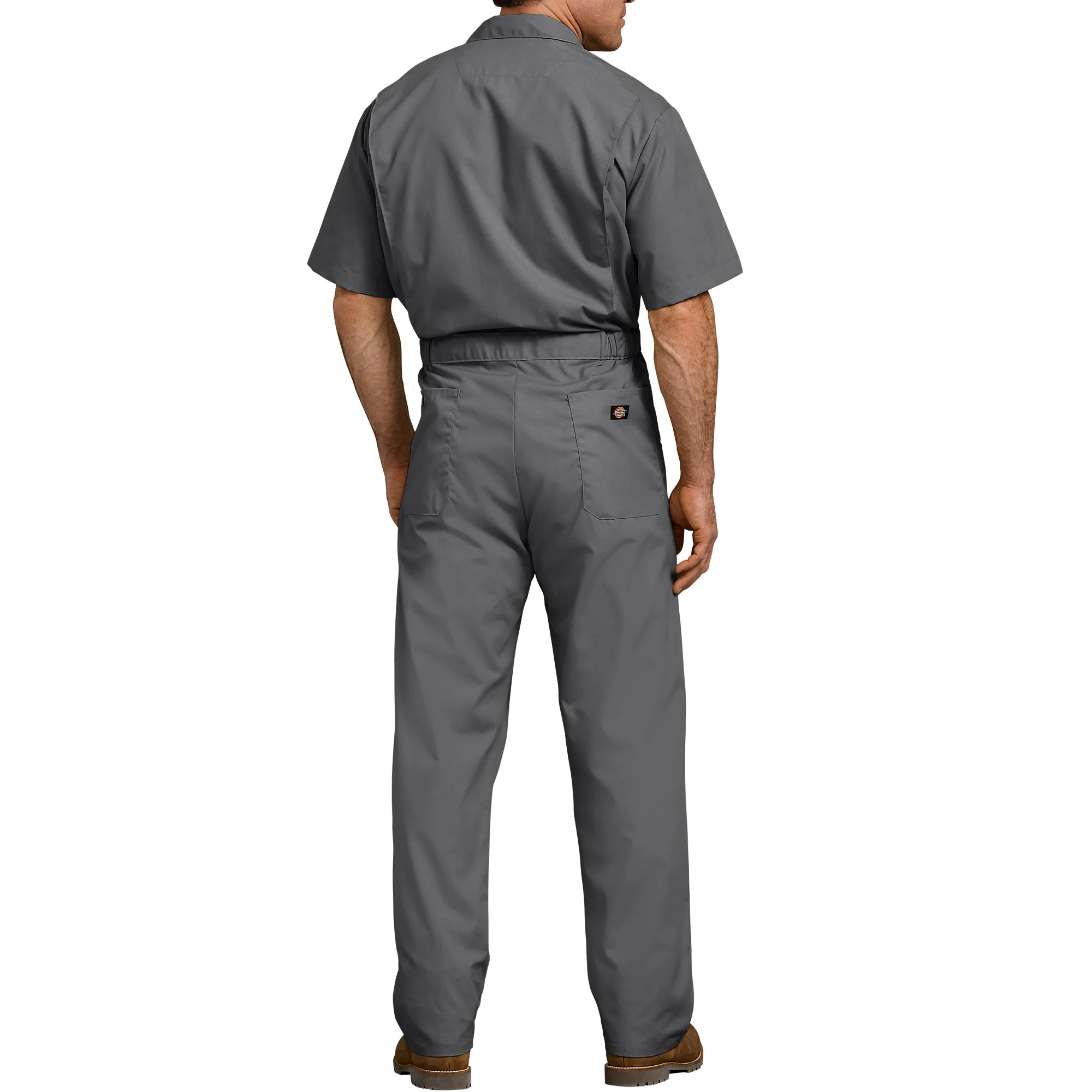 Dickies Men's Short Sleeve Coverall - Grey - Image 2