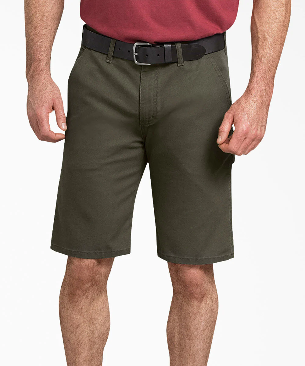 Dickies Men's Tough Max Duck Carpenter Shorts - Stonewashed Moss Green
