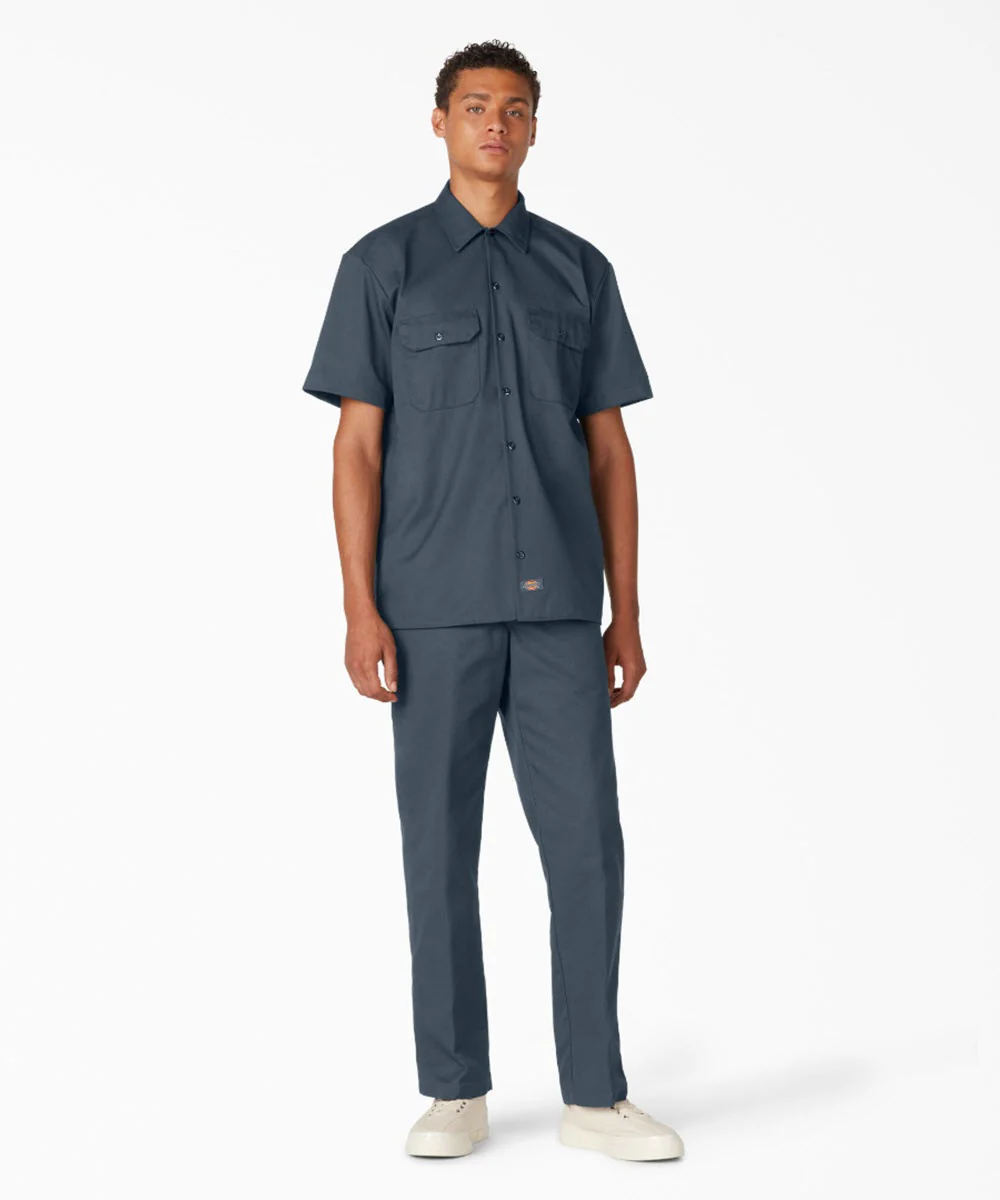Dickies Short Sleeve Work Shirt - Airforce Blue - Image 3