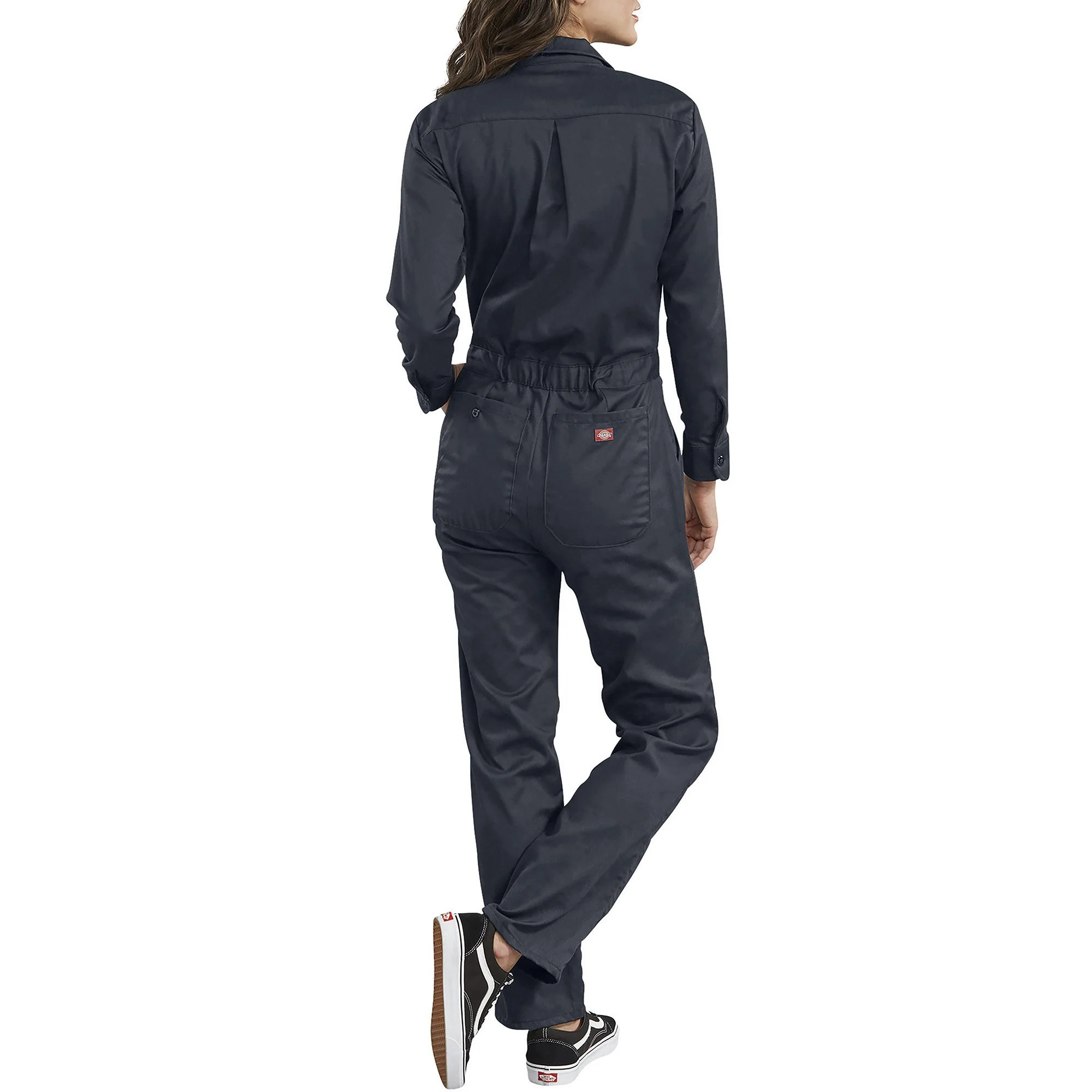 Dickies Women's Long Sleeve Cotton Coveralls - Dark Navy - Image 2