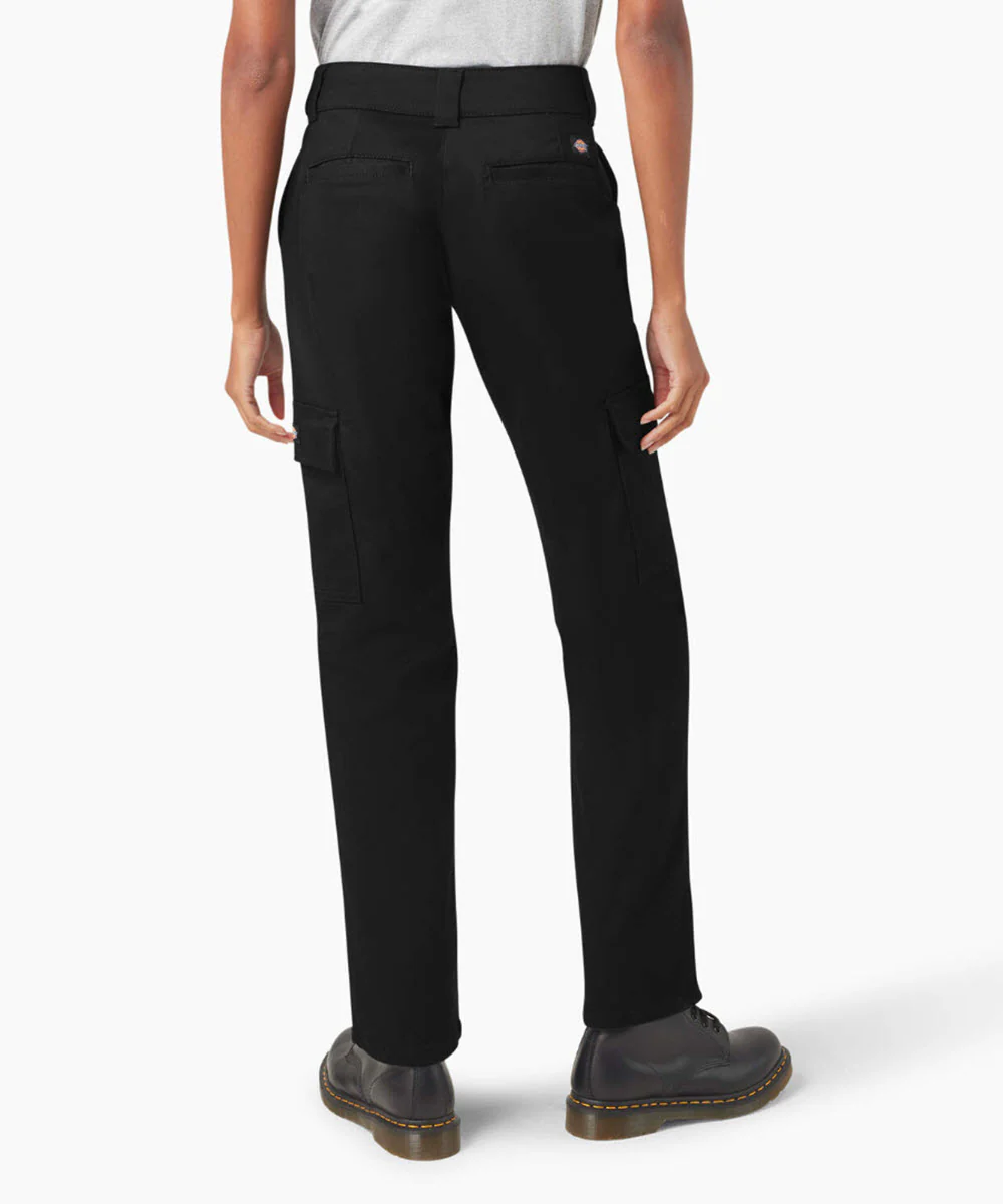 Dickies Women's Stretch Twill Cargo Pants - Black - Image 2