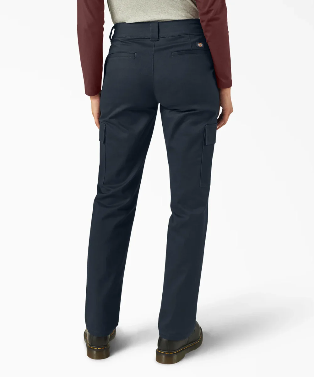 Dickies Women's Stretch Twill Cargo Pants - Dark Navy - Image 2