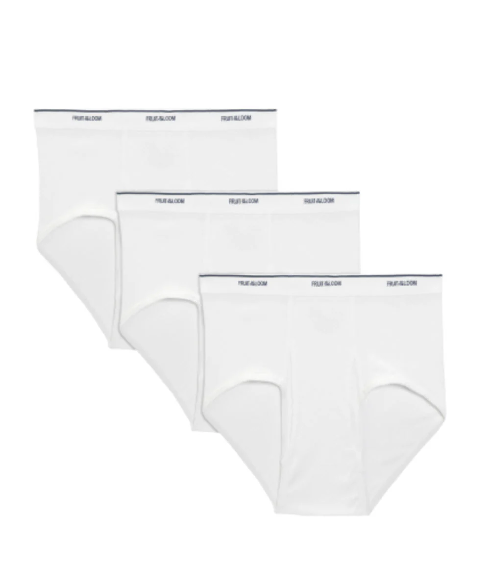Fruit of the Loom Men's Classic Cotton Briefs - 3-pack, White - Image 2