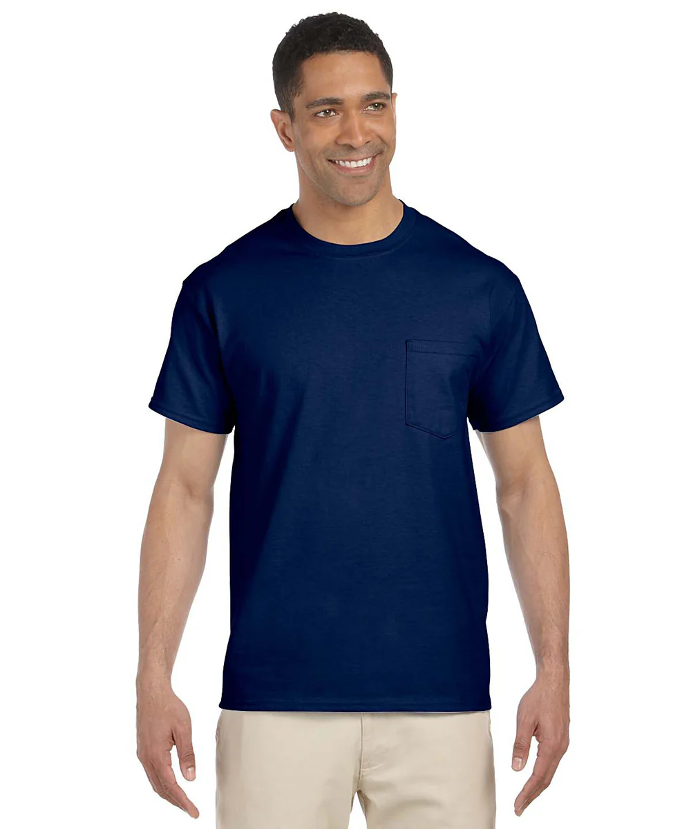 Gildan Short Sleeve Ultra Cotton Pocket T-Shirt - Navy