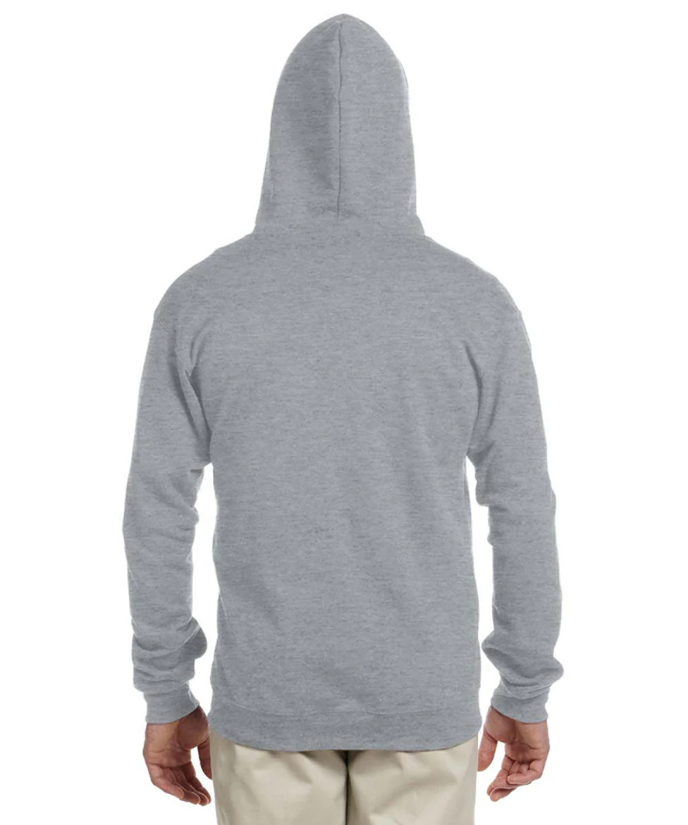 Jerzees NuBlend Fleece Full-Zip Hooded Sweatshirt - Oxford Grey - Image 2
