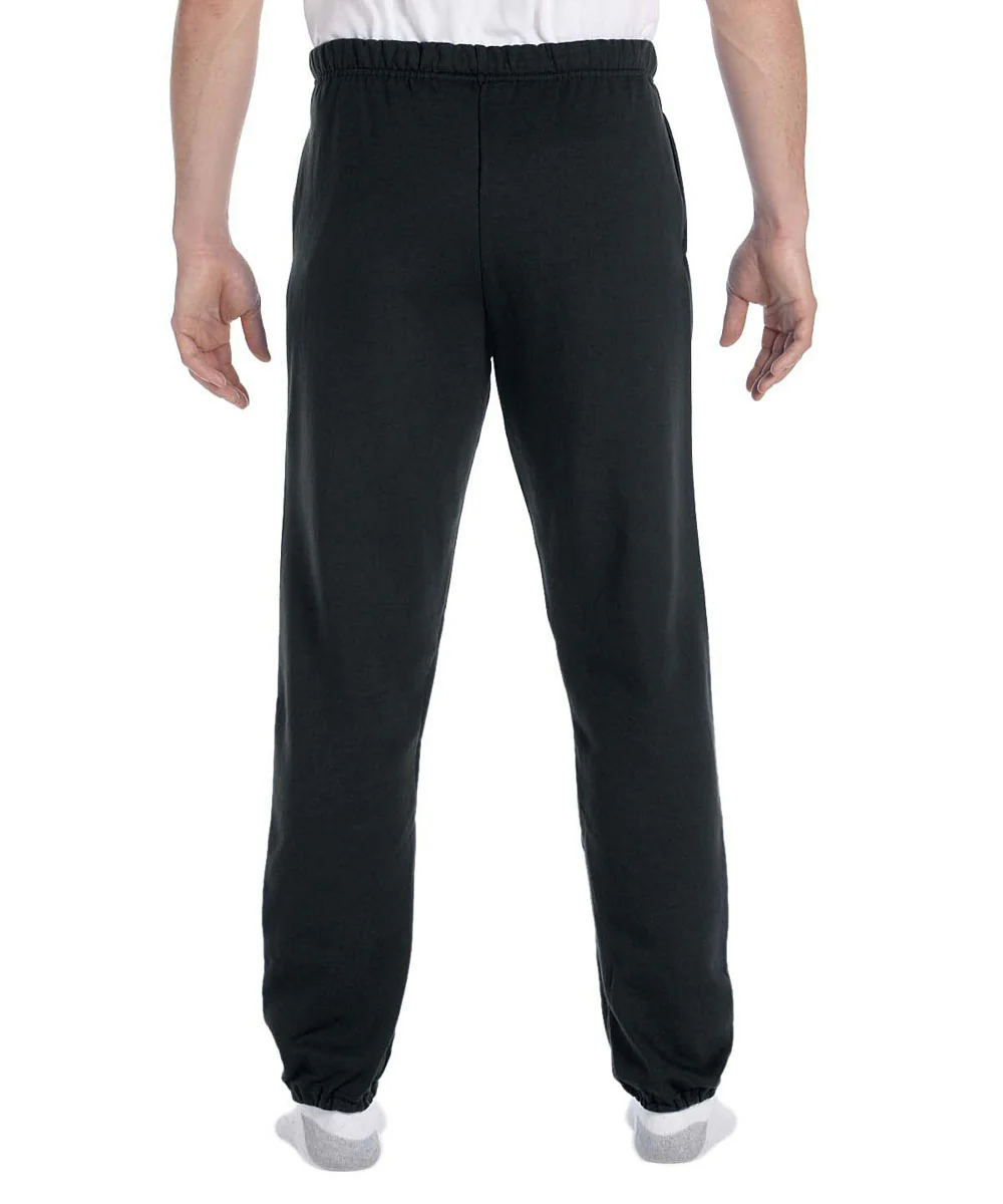 Jerzees Super Sweats NuBlend Fleece Pocketed Sweatpants - Black - Image 2