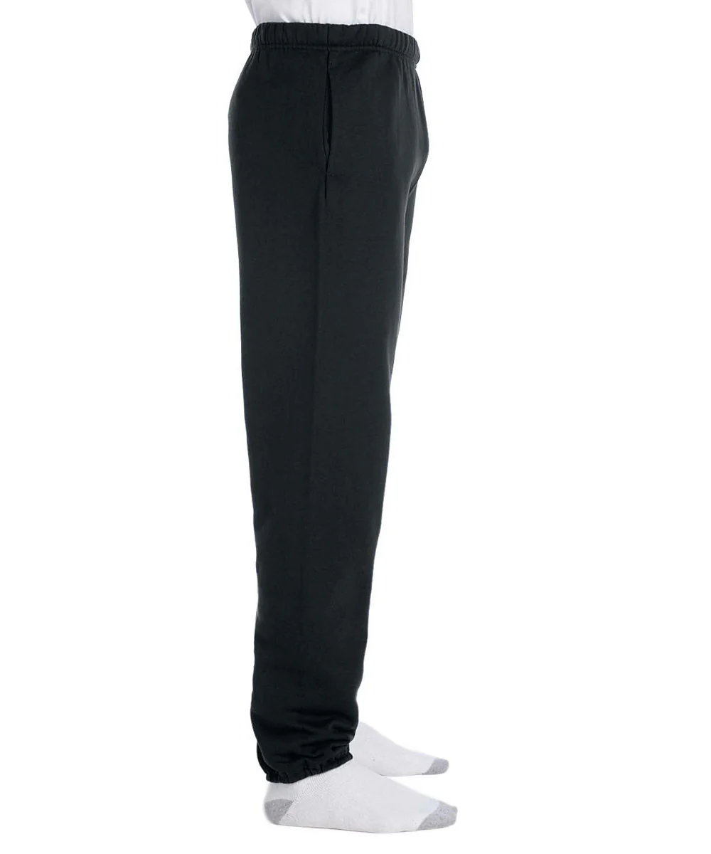 Jerzees Super Sweats NuBlend Fleece Pocketed Sweatpants - Black - Image 3