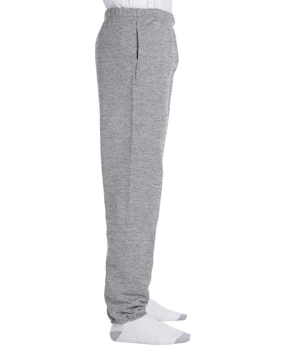 Jerzees Super Sweats NuBlend Fleece Pocketed Sweatpants - Oxford Grey - Image 3