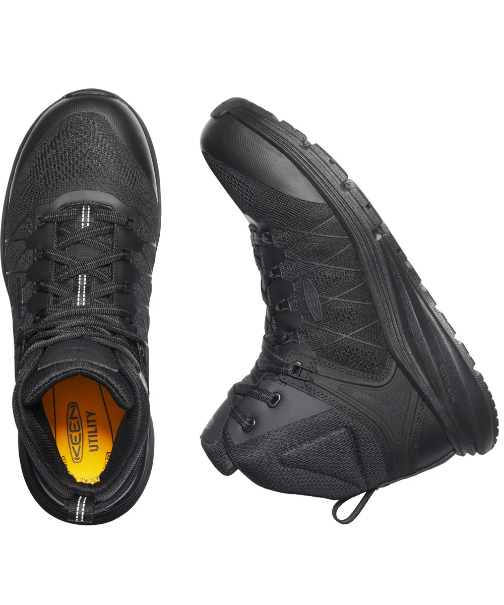 Keen Utility Men's Vista Energy Mid Carbon Fiber Toe Work Boots - Black/Raven - Image 3