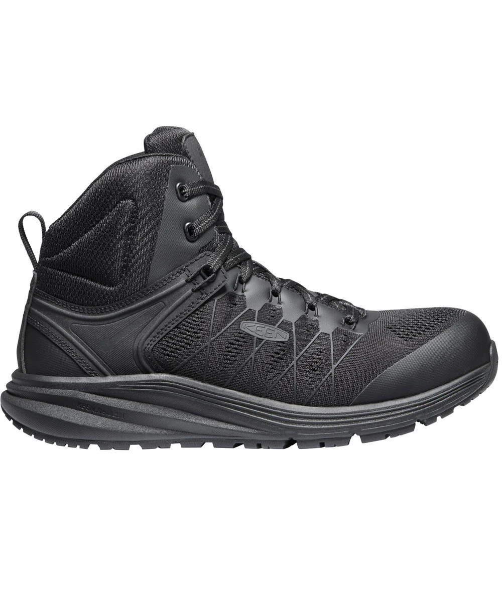 Keen Utility Men's Vista Energy Mid Carbon Fiber Toe Work Boots - Black/Raven - Image 4