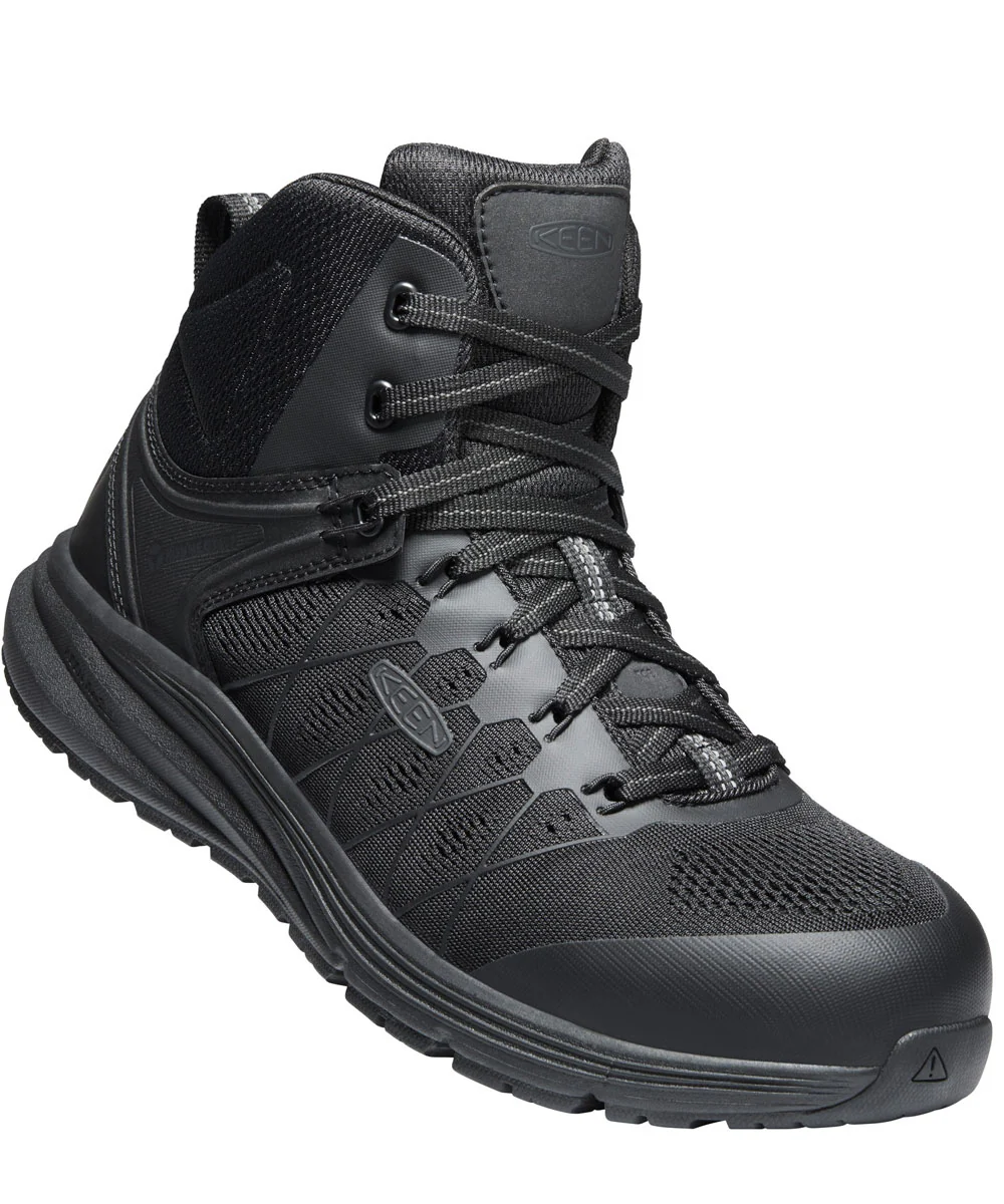 Keen Utility Men's Vista Energy Mid Carbon Fiber Toe Work Boots - Black/Raven - Image 5