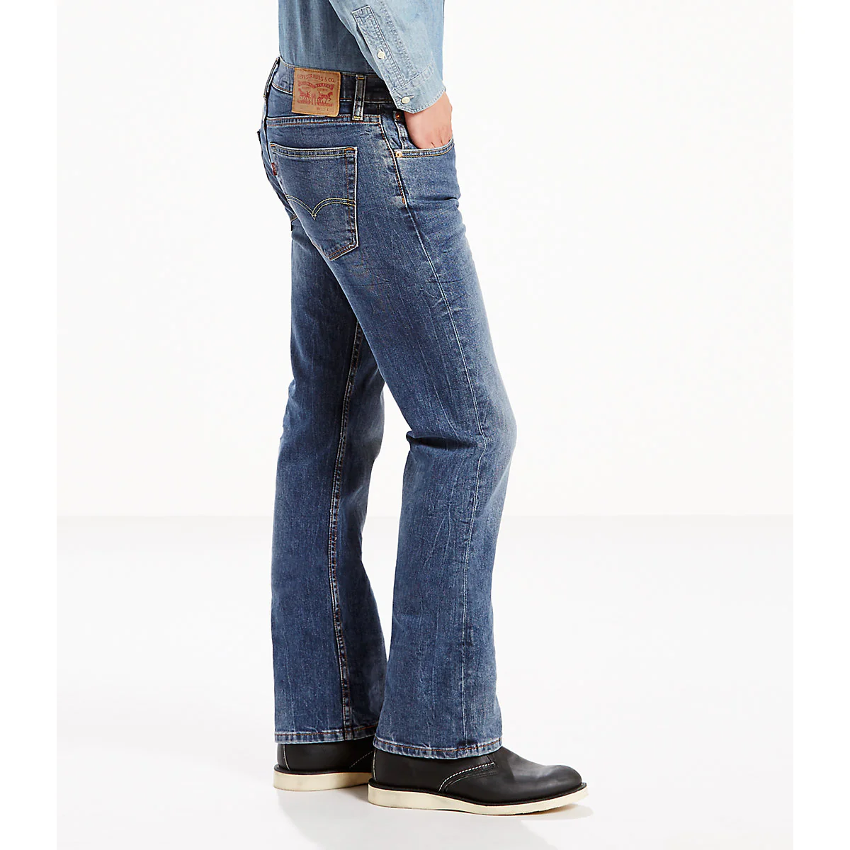 Levi's Men's 527 Slim Fit Boot Cut Jeans - Black Stone - Image 2