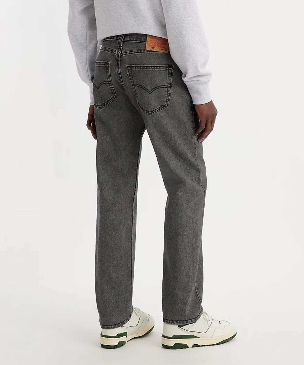 Levi’s Men's 505 Regular Fit Jeans - Fly on the Wall - Image 3