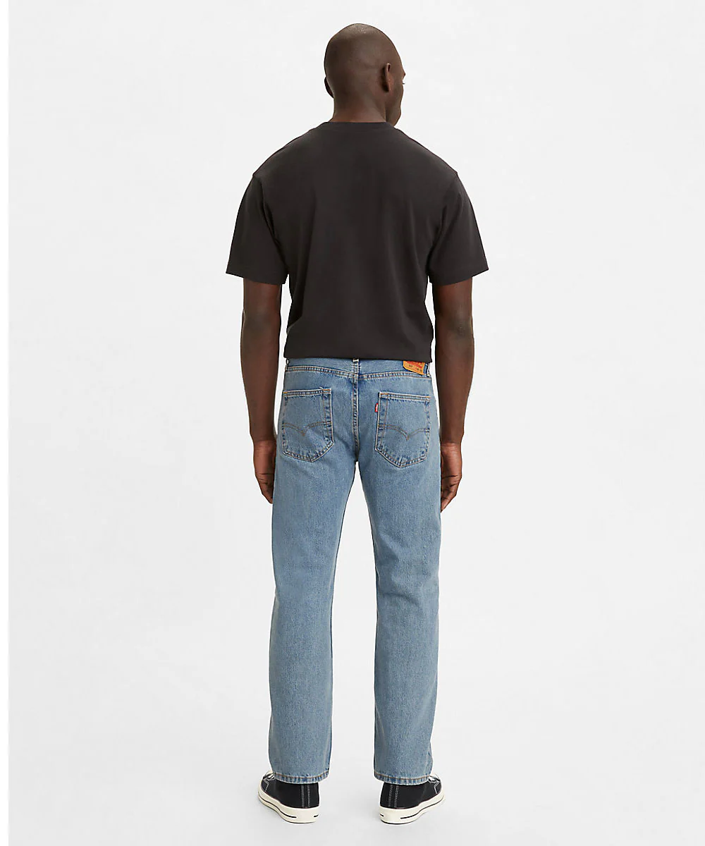 Levi’s Men's 505 Regular Fit Jeans - Light Stonewash - Image 5