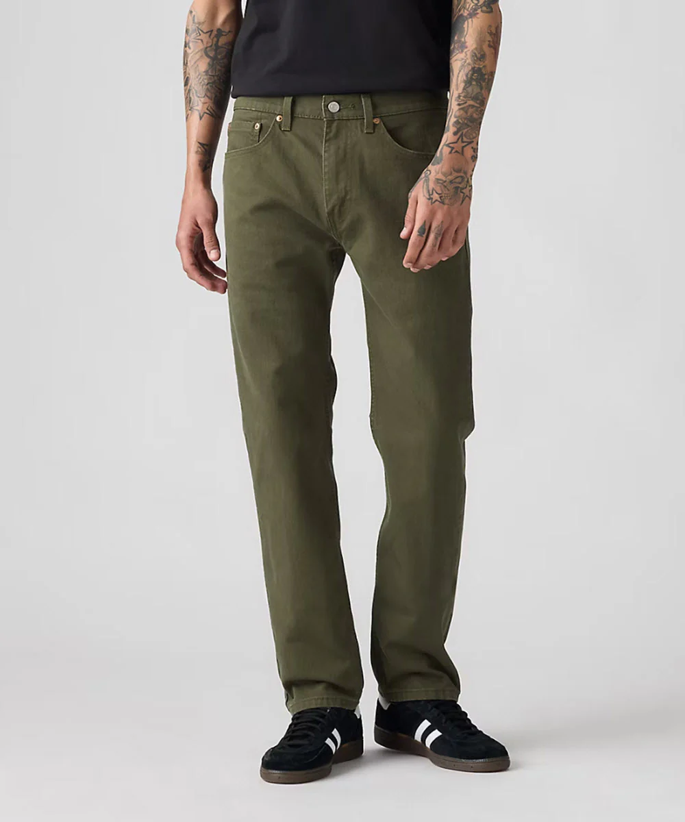Levi’s Men's 505 Regular Fit Jeans - Olive Night