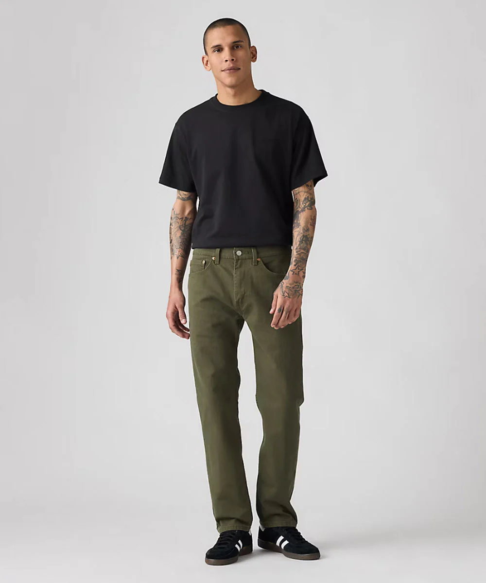 Levi’s Men's 505 Regular Fit Jeans - Olive Night - Image 4