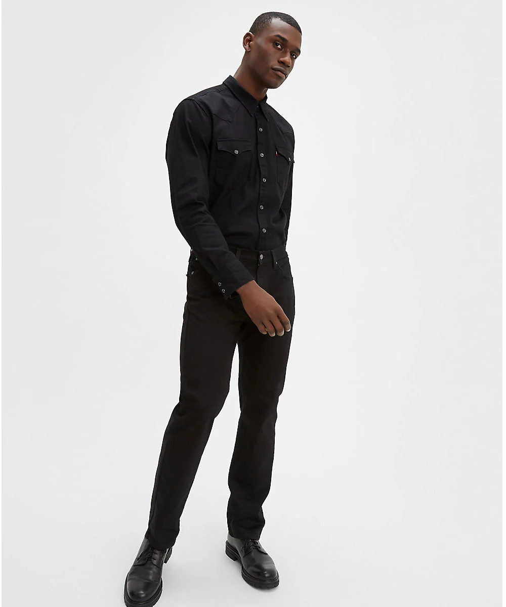 Levi’s Men's 514 Straight Fit Jeans - Black - Image 4