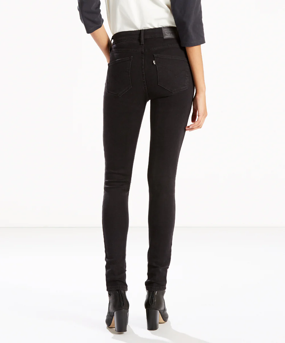 Levi’s Women’s 721 High Rise Skinny Jeans - Soft Black - Image 3