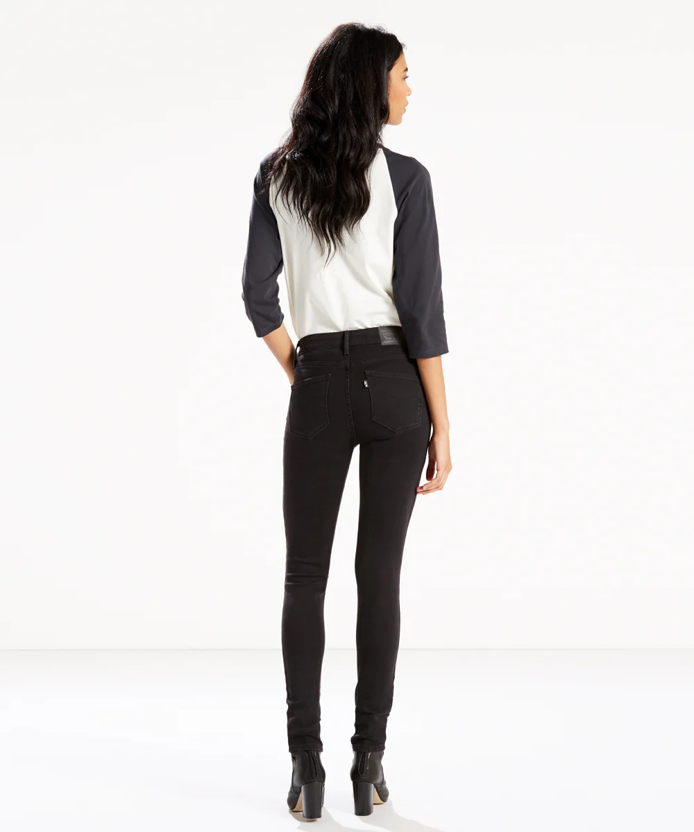 Levi’s Women’s 721 High Rise Skinny Jeans - Soft Black - Image 6
