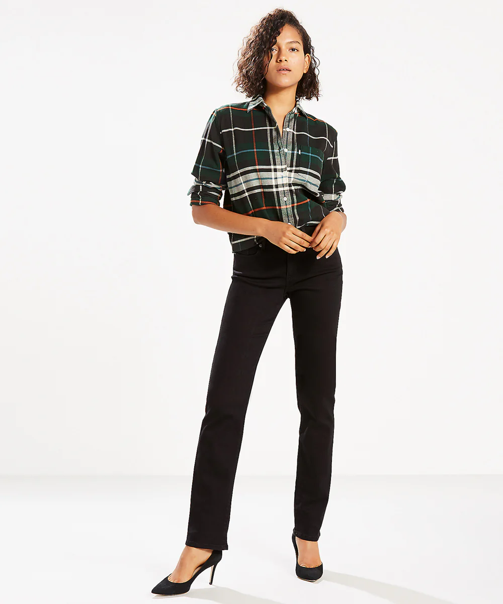 Levi's Women's Classic Straight Jeans - Soft Black - Image 4